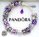Authentic Pandora Sterling Silver Bracelet With Heart Love New European Charms