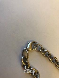 Authentic Please Return To Tiffany & Co. Sterling Silver Oval Tag Bracelet