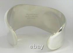 Authentic Tiffany & Co. Elsa Peretti Sterling Silver Bone Cuff Bracelet Right