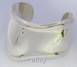 Authentic Tiffany & Co. Elsa Peretti Sterling Silver Bone Cuff Bracelet Right