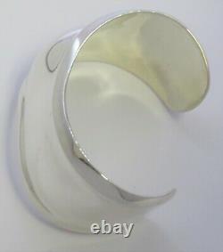 Authentic Tiffany & Co. Elsa Peretti Sterling Silver Bone Cuff Bracelet Right