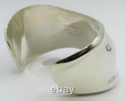 Authentic Tiffany & Co. Elsa Peretti Sterling Silver Bone Cuff Bracelet Right