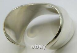 Authentic Tiffany & Co. Elsa Peretti Sterling Silver Bone Cuff Bracelet Right