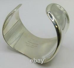 Authentic Tiffany & Co. Elsa Peretti Sterling Silver Bone Cuff Bracelet Right