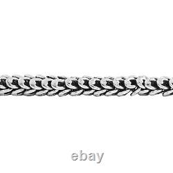 BALI LEGACY 925 Sterling Silver 8mm Borobudur Tulang Naga Bracelet Size 6.75