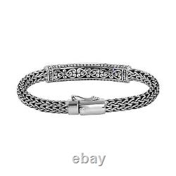 BALI LEGACY 925 Sterling Silver Blue Tanzanite Bracelet Jewelry Size 7.5 Ct 1.3