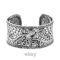 BALI LEGACY 925 Sterling Silver Cuff Bangle Bracelet Jewelry for Women 7.5