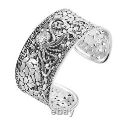 BALI LEGACY 925 Sterling Silver Cuff Bangle Bracelet Jewelry for Women 7.5