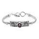 Bali Legacy 925 Sterling Silver Star Ruby Bracelet Jewelry Gift Size 7.5 Ct 4.5