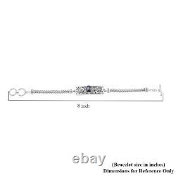 BALI LEGACY 925 Sterling Silver Star Ruby Bracelet Jewelry Gift Size 7.5 Ct 4.5