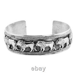 BALI LEGACY Cuff Bangle Bracelet for Women 925 Silver Size 7.5 45.80 Grams