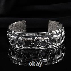 BALI LEGACY Cuff Bangle Bracelet for Women 925 Silver Size 7.5 45.80 Grams