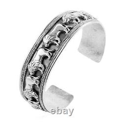 BALI LEGACY Cuff Bangle Bracelet for Women 925 Silver Size 7.5 45.80 Grams