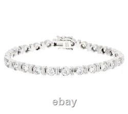 Bar Tennis Bracelet Simulated Diamond 4.15 Cttw Sterling Silver QVC $259