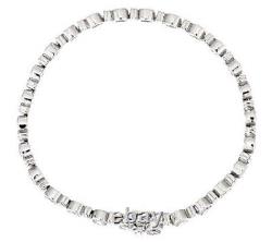 Bar Tennis Bracelet Simulated Diamond 4.15 Cttw Sterling Silver QVC $259