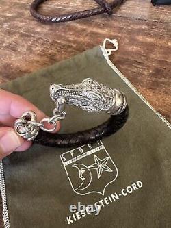 Barry kieselstein cord silver alligator bracelet