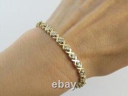 Beautiful 6 Ct Certified Round Cut White Diamond Bracelet In 925 Sterling Silver