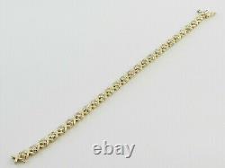 Beautiful 6 Ct Certified Round Cut White Diamond Bracelet In 925 Sterling Silver