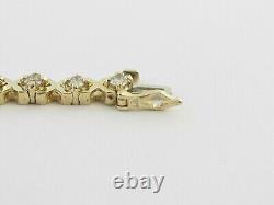 Beautiful 6 Ct Certified Round Cut White Diamond Bracelet In 925 Sterling Silver