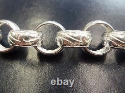 Belcher Bracelet Sterling Silver Heavy Solid 7 1/2 50 grams- 16 mm links