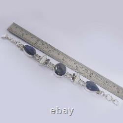 Birthday Gift For Her Constituted Ruby Gemstone Bracelet Silver Jewelry 9689