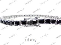 Black Onyx Tennis Bracelet Sterling Silver Onyx Tennis Bracelet 925 Silver