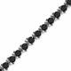 Black Onyx Tennis Bracelet In Solid 925 Sterling Silver Women's Jewelry