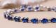 Blue Sapphire Bracelet Tennis Bracelet 925 Sterling Silver Women Bracelet Gifts
