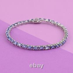 Blue Tanzanite Tennis Bracelet 925 Sterling Silver Jewelry Gift Size 7.25 Ct 8