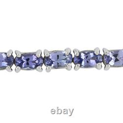 Blue Tanzanite Tennis Bracelet 925 Sterling Silver Jewelry Gift Size 7.25 Ct 8