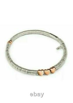 Brand New Genuine Links Of London Xs Rose Gold Vermeil Heart Sweetie Bracelet