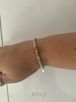 Brand New Genuine Links Of London Xs Rose Gold Vermeil Heart Sweetie Bracelet