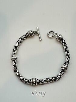 Breaded BRACELET Handcrafted Sterling Silver 950 Peru