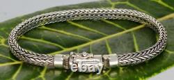 Buddha to Buddha Bracelet Ellen XS. Sterling Silver. 925 Size 7 or 7.5