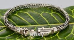 Buddha to Buddha Bracelet Ellen XS. Sterling Silver. 925 Size 7 or 7.5