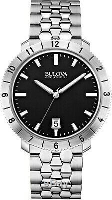 Bulova Men's Quartz Accutron II Moonview Calendar Date 42mm Watch 96B207