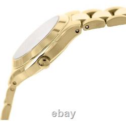 Bulova Women's Quartz Diamond Accent Gold Tone Bracelet 30mm Watch 97P109