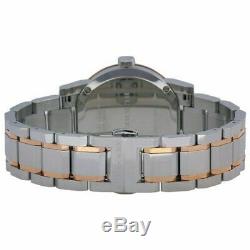 Burberry Women's Analog Large Check Two Tone Bracelet Date Watch BU9105