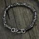 C30 Bracelet 6-wort-mantra Cylinder 0 1/4in Silver 925 Buddhist Length Choice