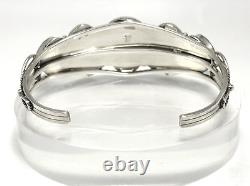 CHACO CANYON Sterling Silver 5-Stone Kingman Turquoise Cuff Bracelet Lg NIB
