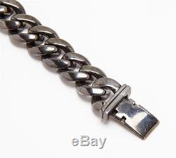 CHROME HEARTS 2002 Sterling Silver Chain Link Cuff BRACELET JEWELRY