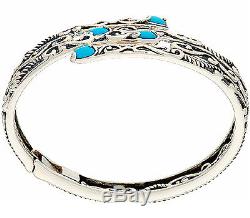 Carolyn Pollack Sleeping Beauty Turquoise Sterling Silver Bracelet QVC $247