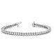 Certified 3.25ct Round White Diamond Prong Tennis Bracelet 7 Sterling Silver