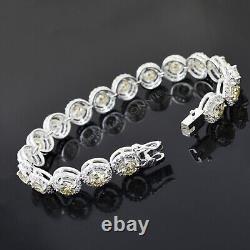 Certified 6mm, 15Ct Certified Diamonds Bracelet-Great luster & Sparkle-VIDEO