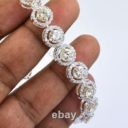 Certified 6mm, 15Ct Certified Diamonds Bracelet-Great luster & Sparkle-VIDEO