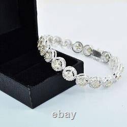 Certified 6mm, 15Ct Certified Diamonds Bracelet-Great luster & Sparkle-VIDEO