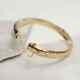 Christmas Gif Vintage Estate New Style 14k Yellow Gold Fn 7.5 Bangle Bracelet