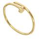 Contemporary Fashion Exquisite 14k Yellow Gold Over Nail Bangle 7.5 Bracelet