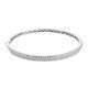Ct 5.8 Sterling Silver Cuff Bangle Bracelet Made With Finest Cubic Zirconia 8