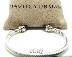 DAVID YURMAN 5mm Renaissance Bracelet Amethyst 14k Gold Sterling Silver